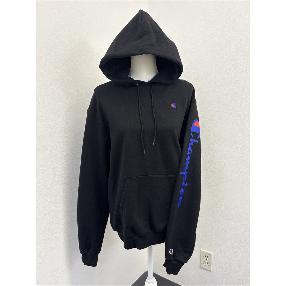 Champion Pullover Hoodie for Men, Size M - Black